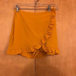 Cute yellow wrap skirt